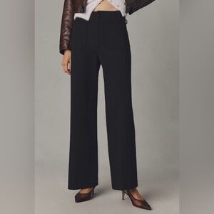 Anthropologie The Colette Full Length Pant: Ponte Edition in Black- 25